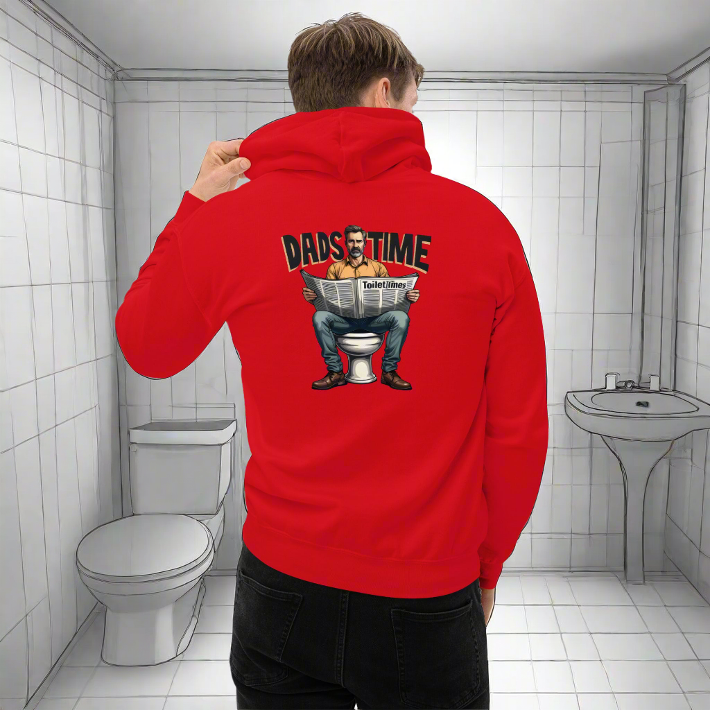 Men's Funny dads sat on toilet dads time Hoodie