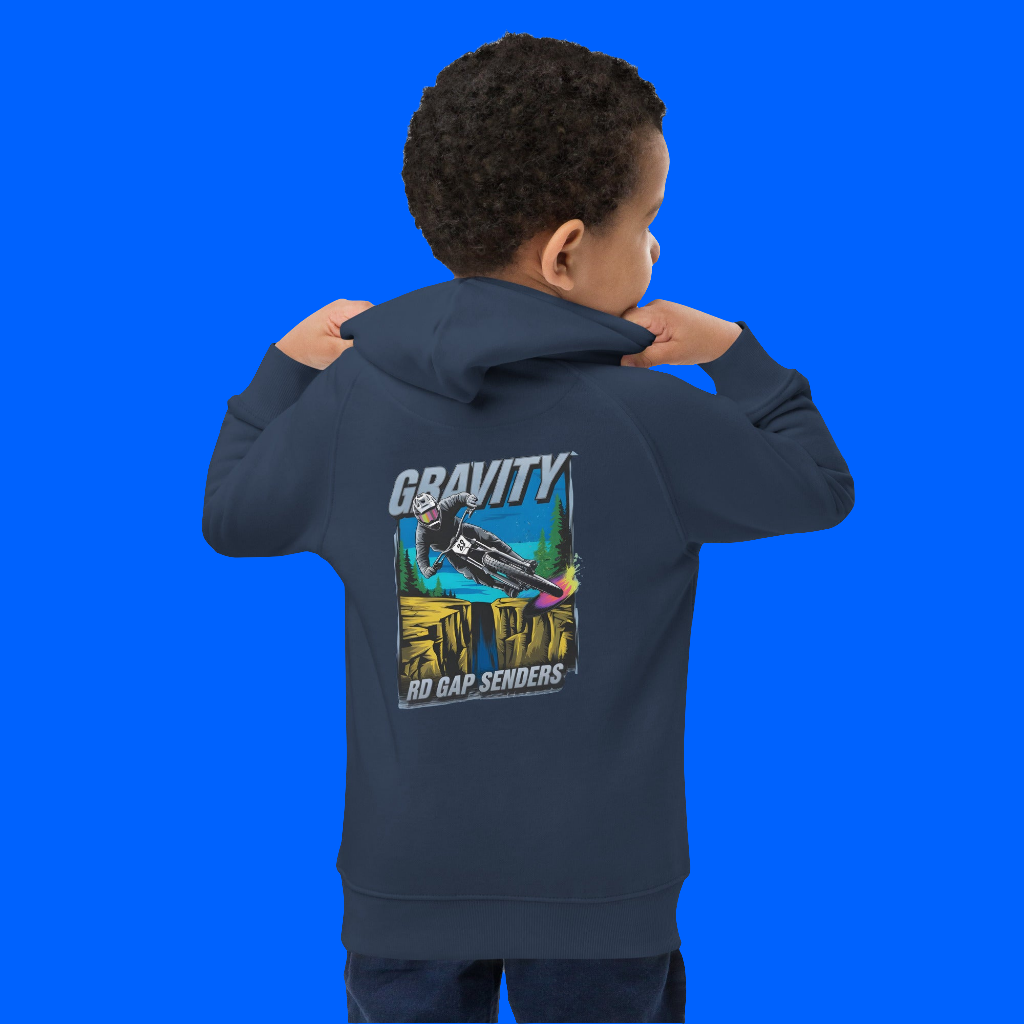 Kids Unisex Gravity Rd gap Sender eco hoodie