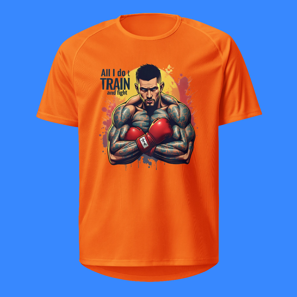 men's all I do t is Train and Fight sports jersey
