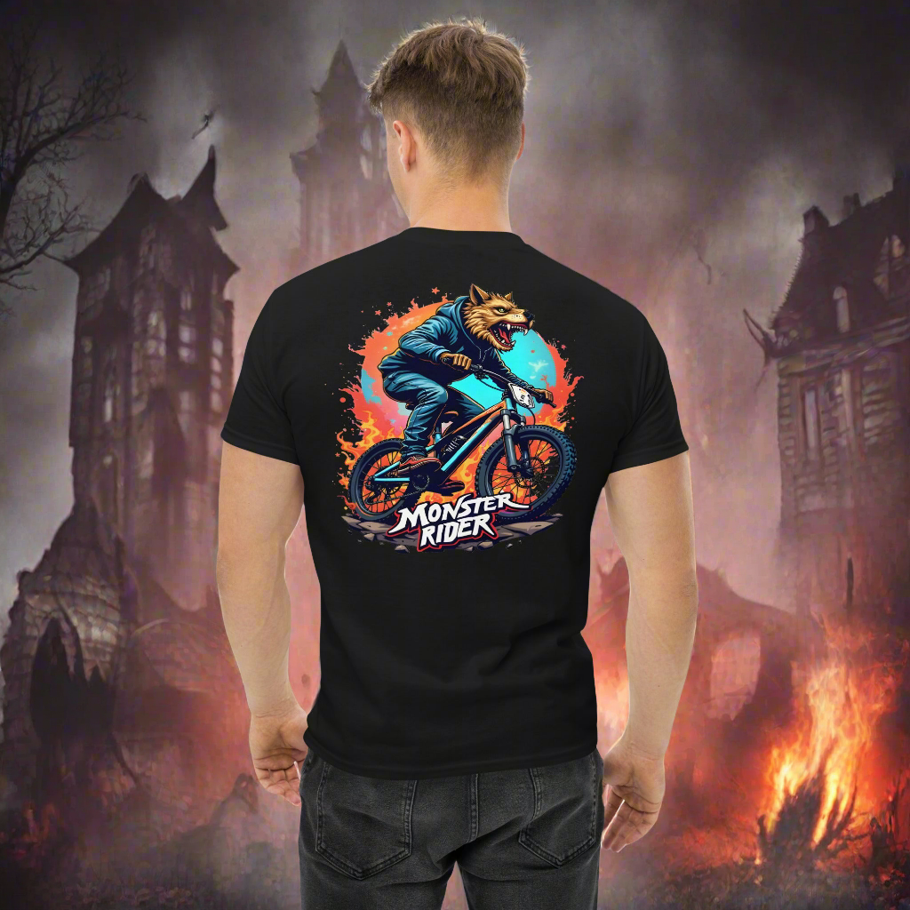 Unisex wolf monster rider classic tee