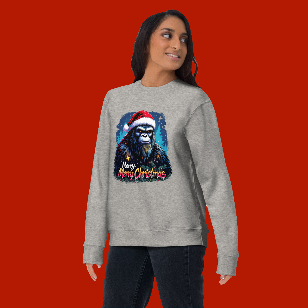 Unisex Merry Christmas Bigfoot series Premium Sweatshirt