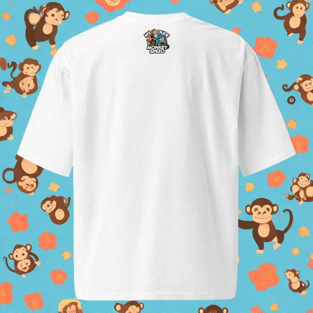 Oversized Mtb speed monkey heavyweight t-shirt