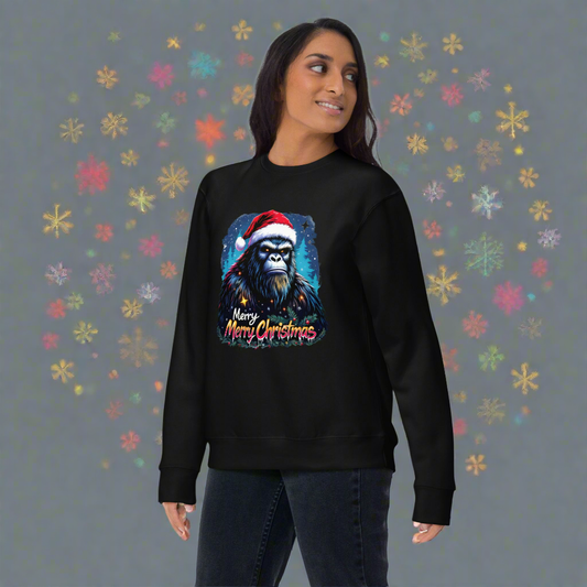 Unisex Merry Christmas Bigfoot series Premium Sweatshirt