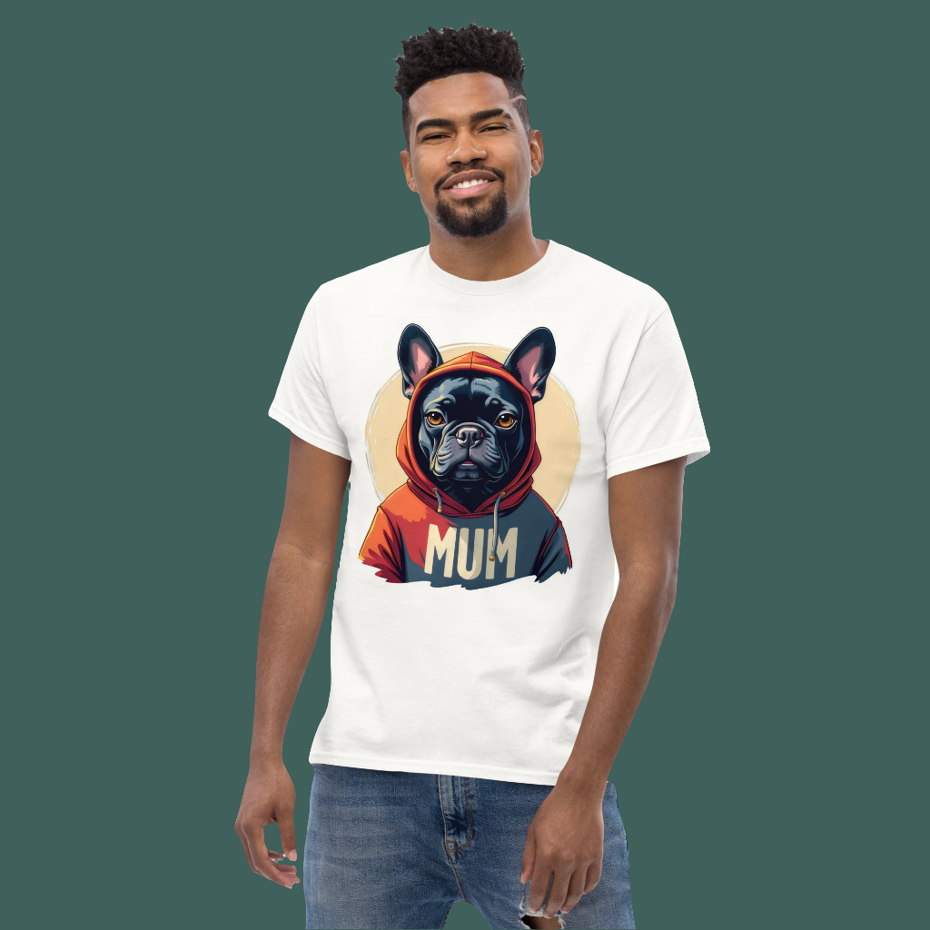 Unisex Black French bulldog classic tee
