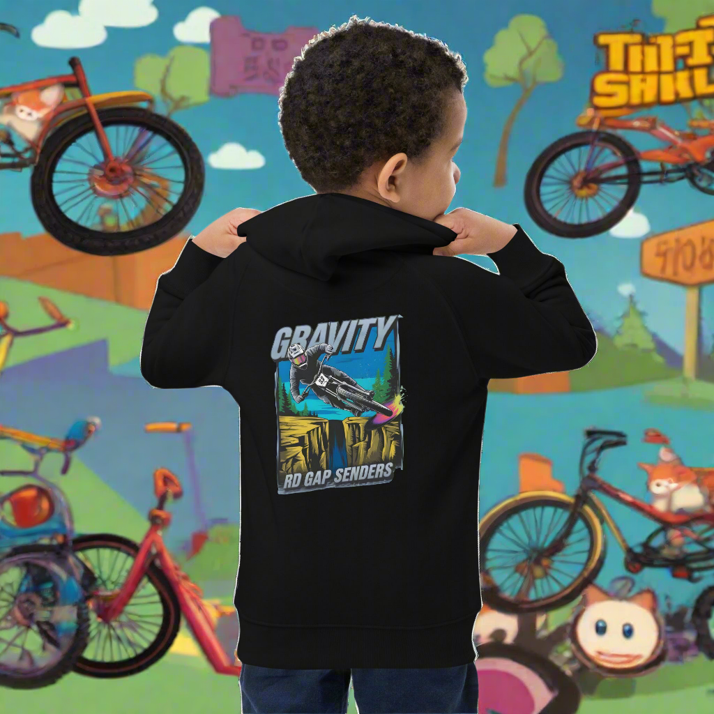 Kids Unisex Gravity Rd gap Sender eco hoodie