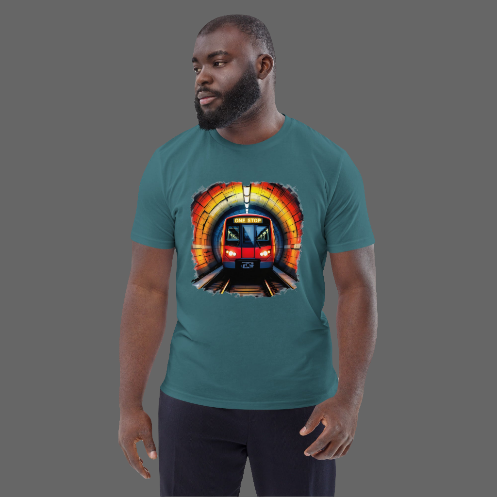 Unisex UK Underground one stop organic cotton t-shirt