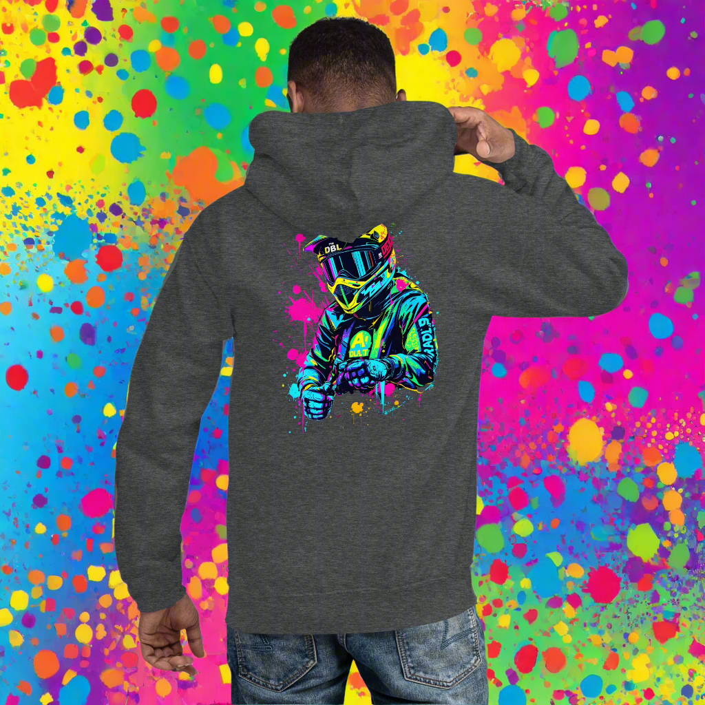 Unisex Psychedelic bike art series-2 Hoodie
