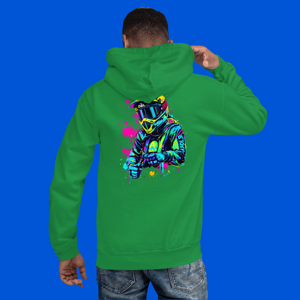 Unisex Psychedelic bike art series-2 Hoodie
