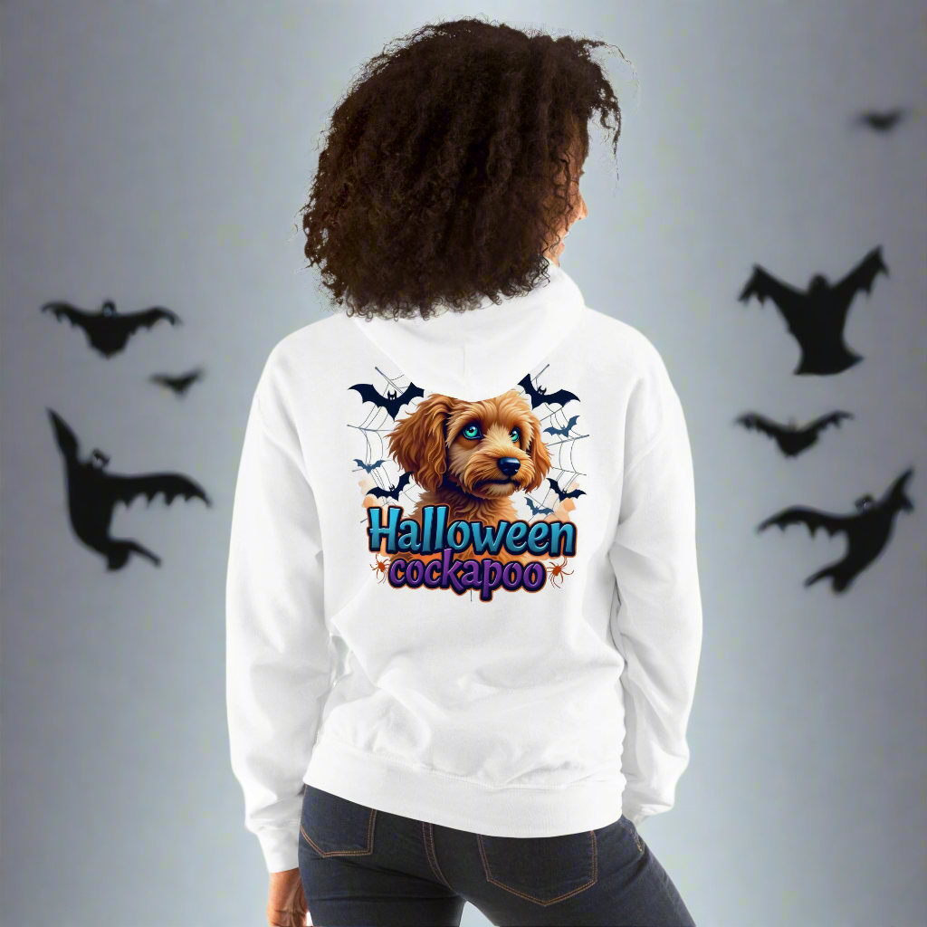 Unisex Halloween cockapoo blue eyed series 2 Hoodie