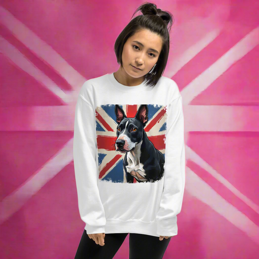 His & hers British flag bull terrier classic Sweatshirt