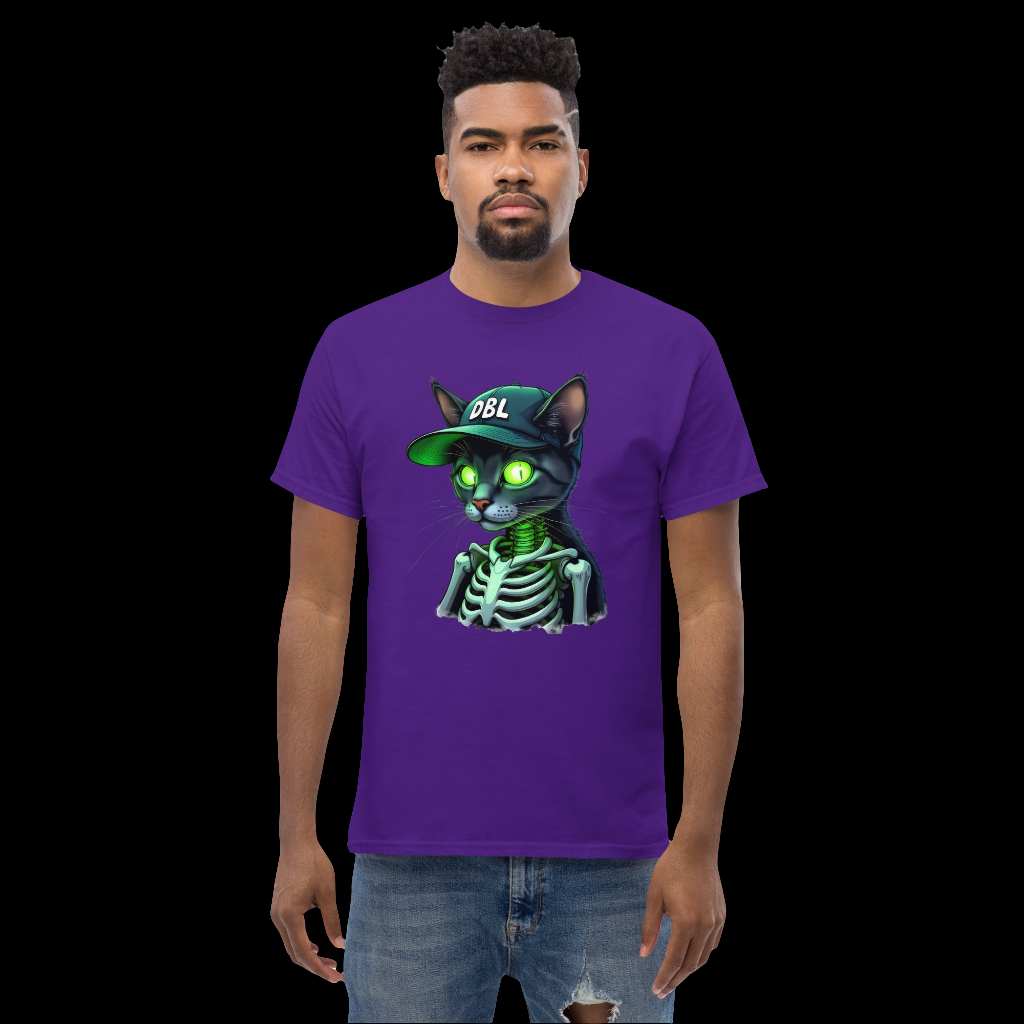Unisex Zombie Green Illuminated cat classic tee
