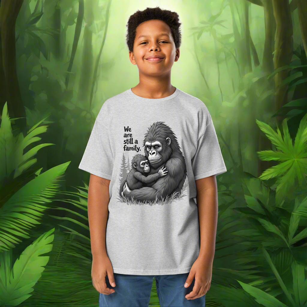Youth Unisex Linear Gorilla and baby classic tee