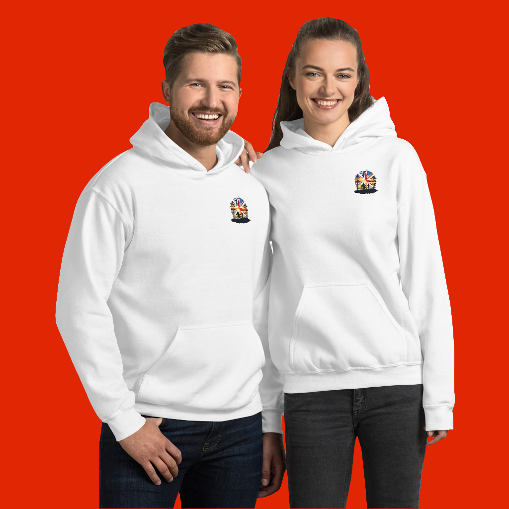 Unisex UK Adventure MTB Classic white Hoodie