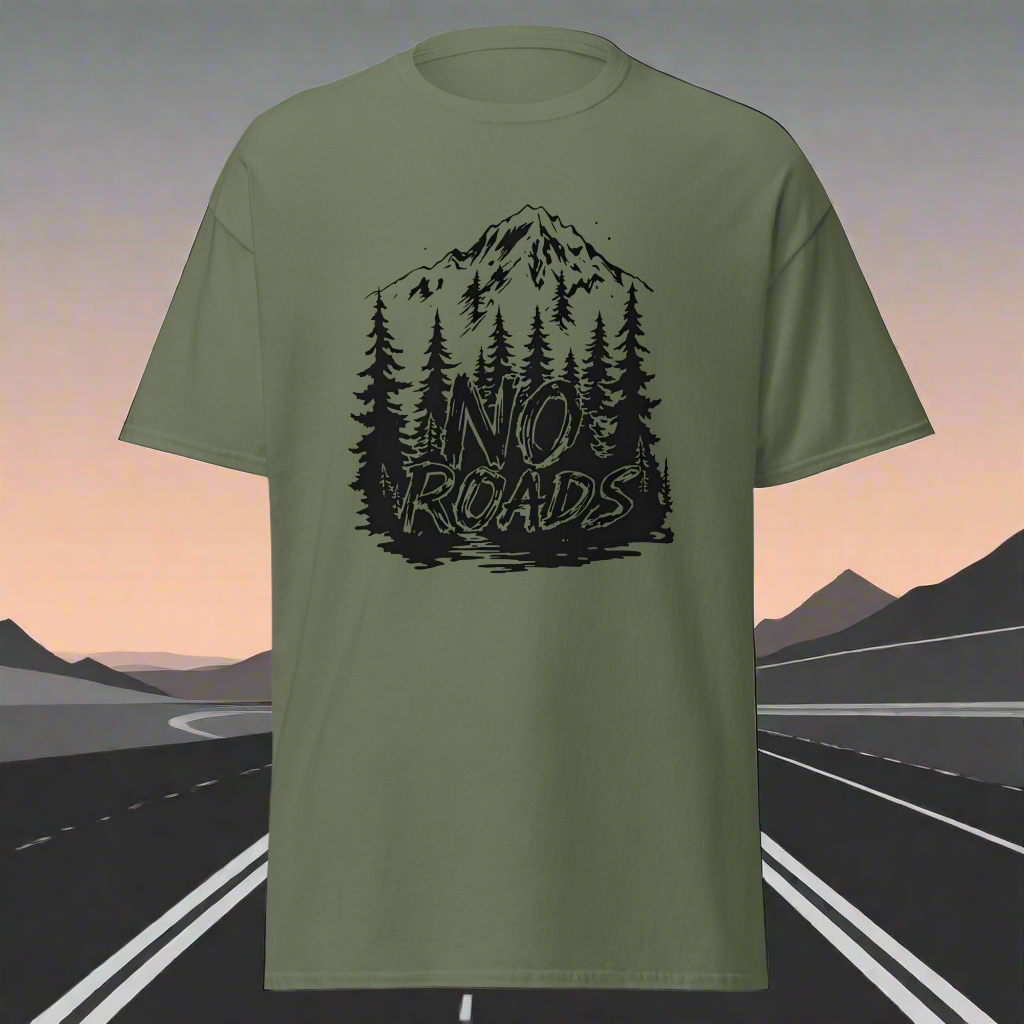 Unisex No roads adventure classic tee