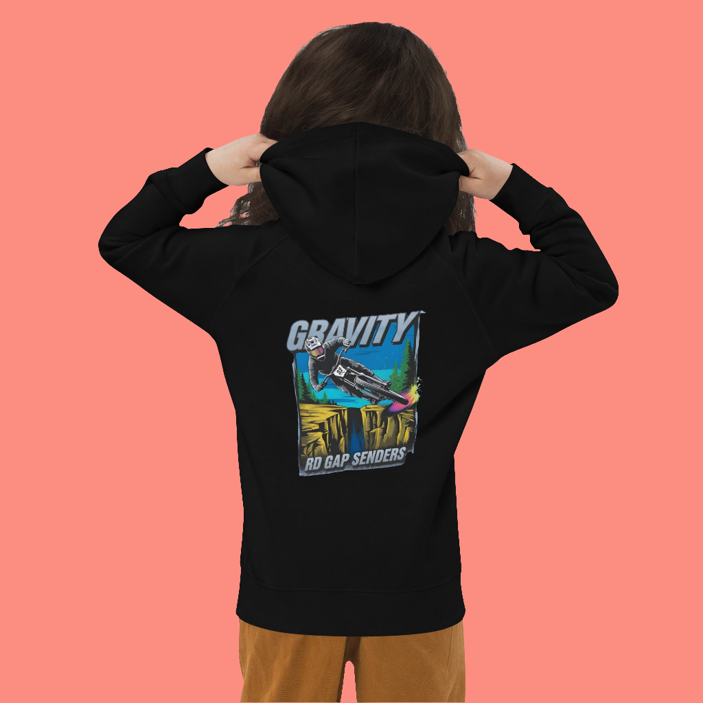 Kids Unisex Gravity Rd gap Sender eco hoodie