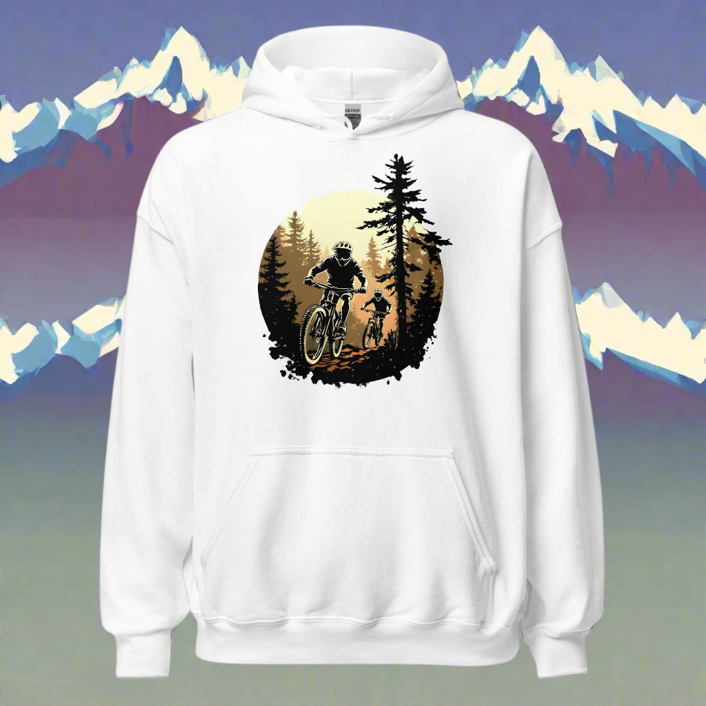 Unisex Twin print MTB-The forest Adventure Hoodie