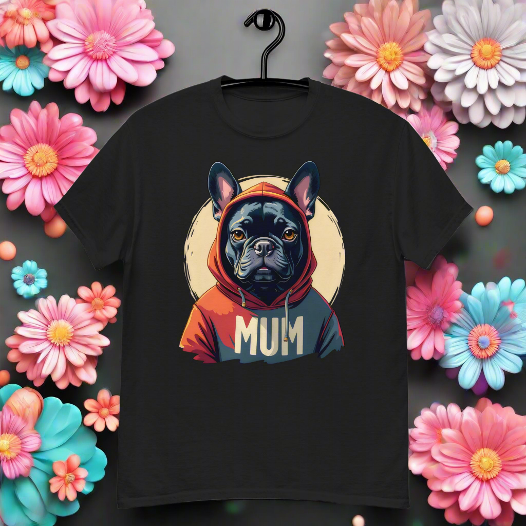 Unisex Black French bulldog classic tee