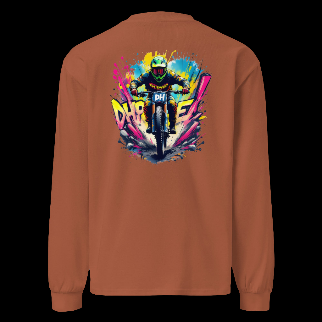 Premium DH Bike Graffiti style heavyweight long sleeve shirt