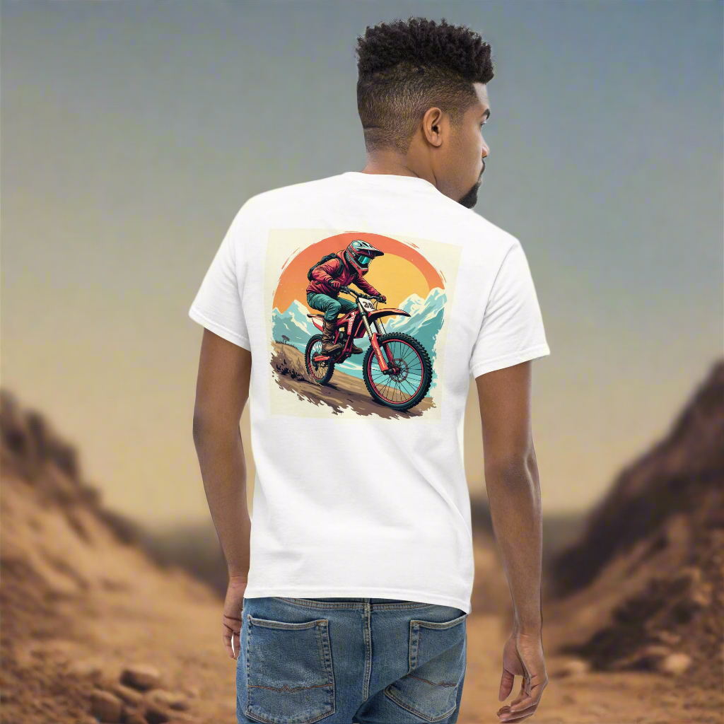 men's Motocross mic classic tee