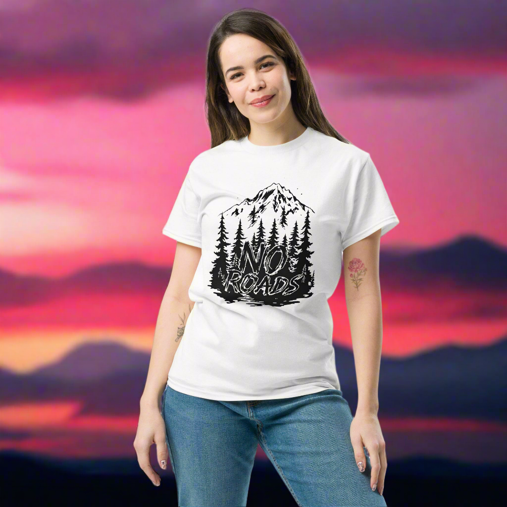 Unisex No roads adventure classic tee