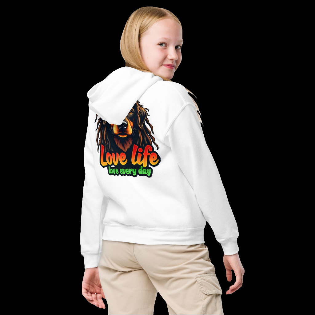 Youth Unisex Love life everyday heavy blend hoodie