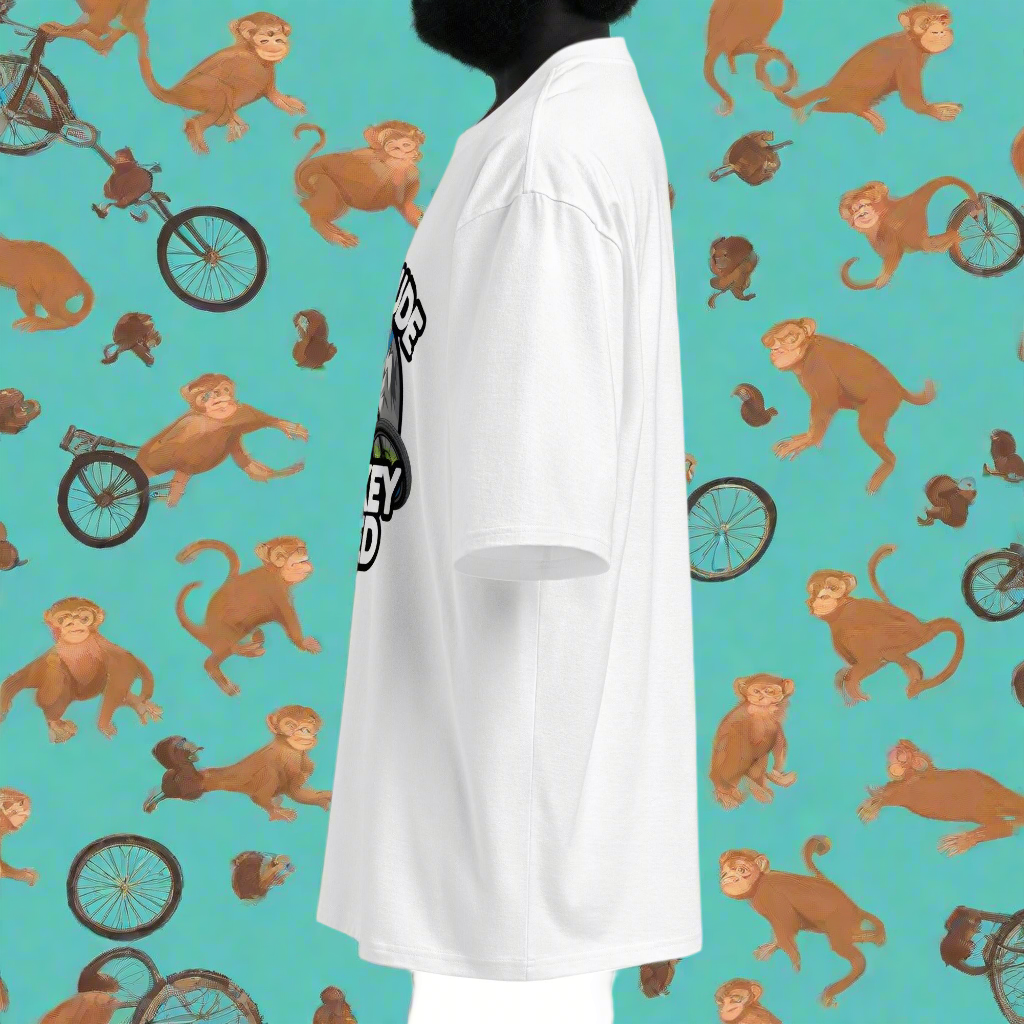Oversized Mtb speed monkey heavyweight t-shirt