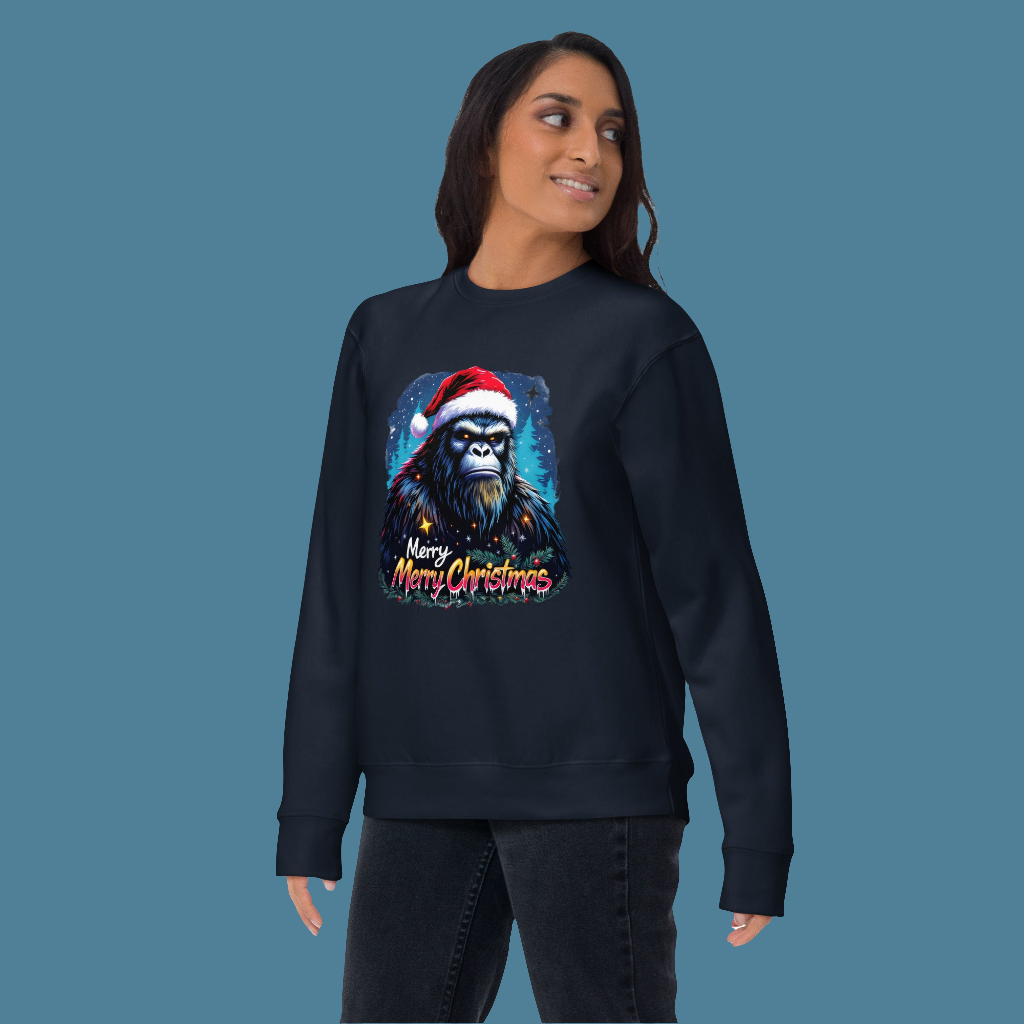 Unisex Merry Christmas Bigfoot series Premium Sweatshirt