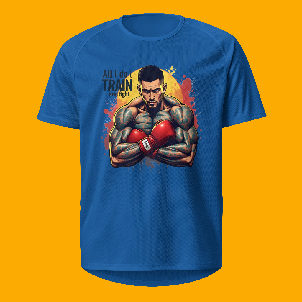 men's all I do t is Train and Fight sports jersey