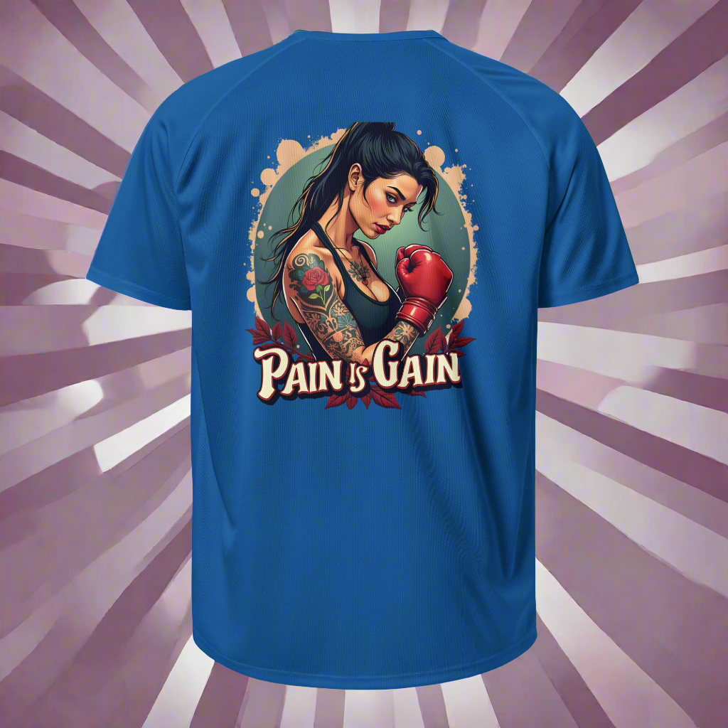 Unisex Japanese Pain is gain sports jersey