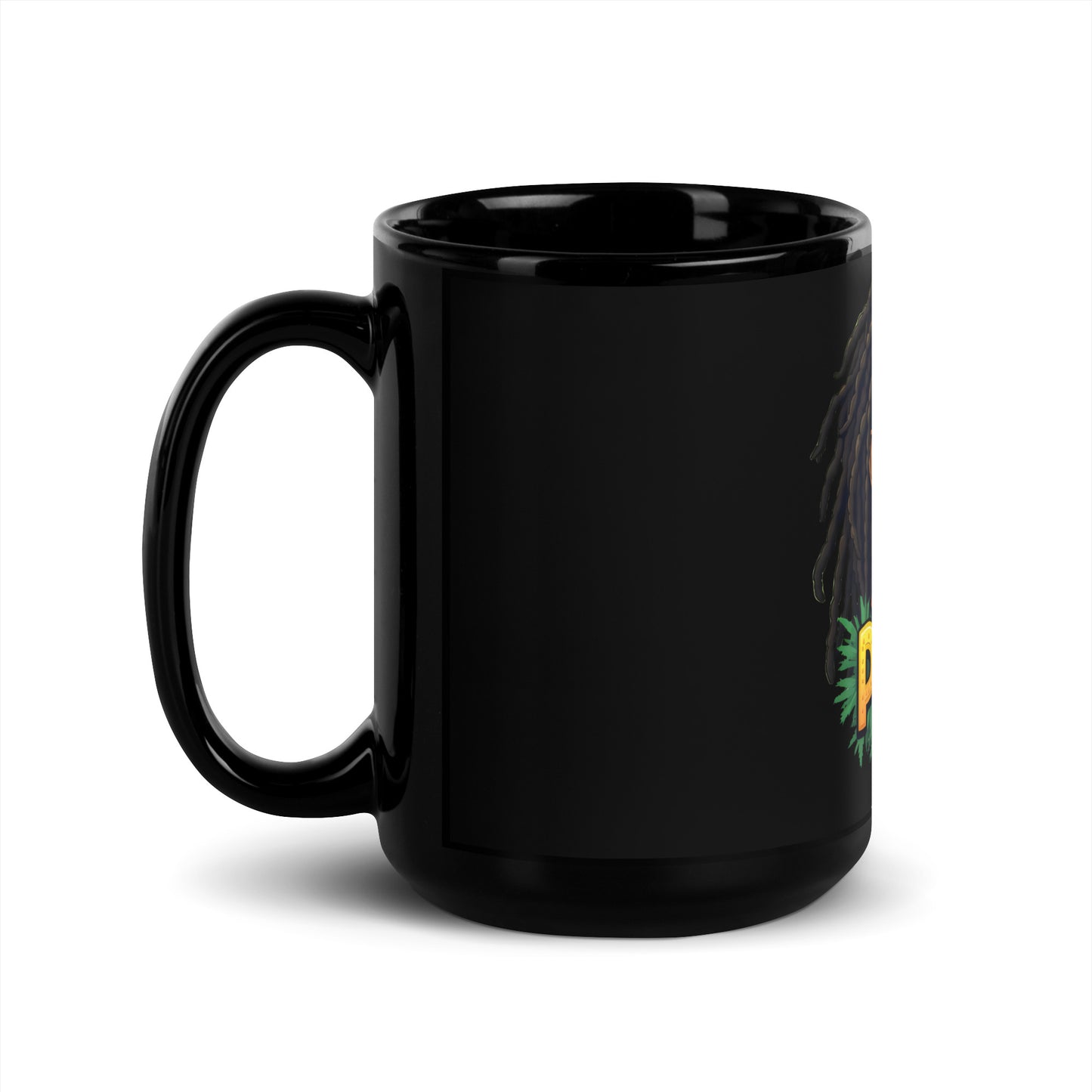 Black bless up Glossy Jamaican Mug