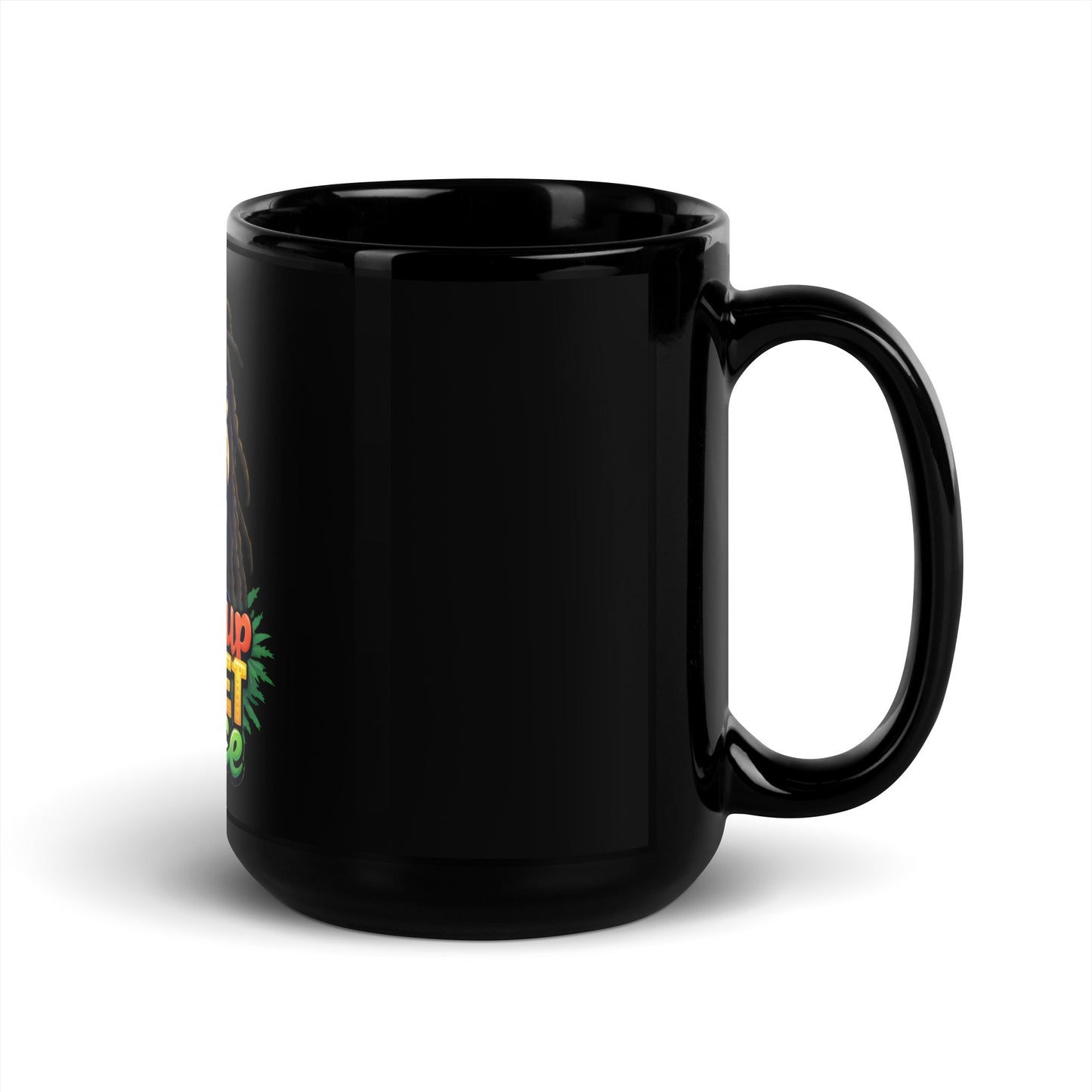 Black bless up Glossy Jamaican Mug