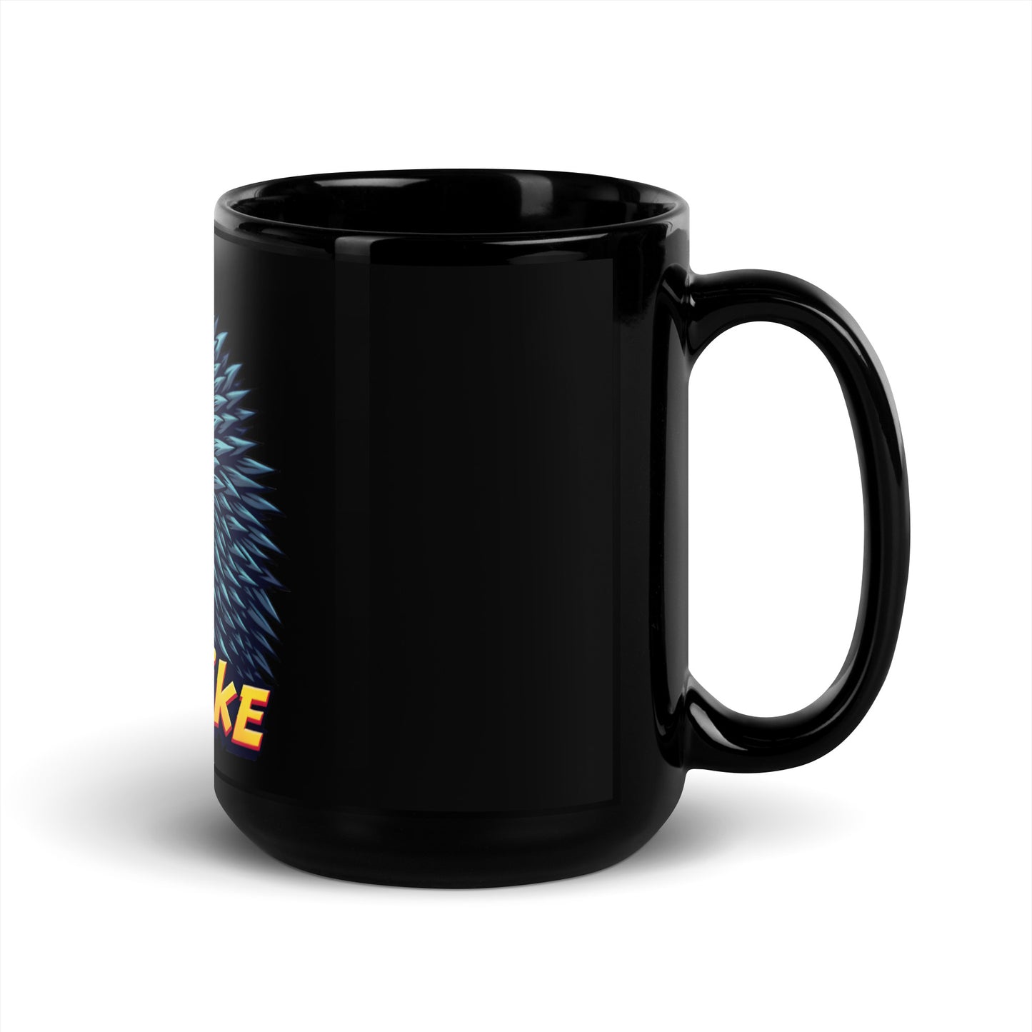 Hedgehog Mr spike Black Glossy Mug