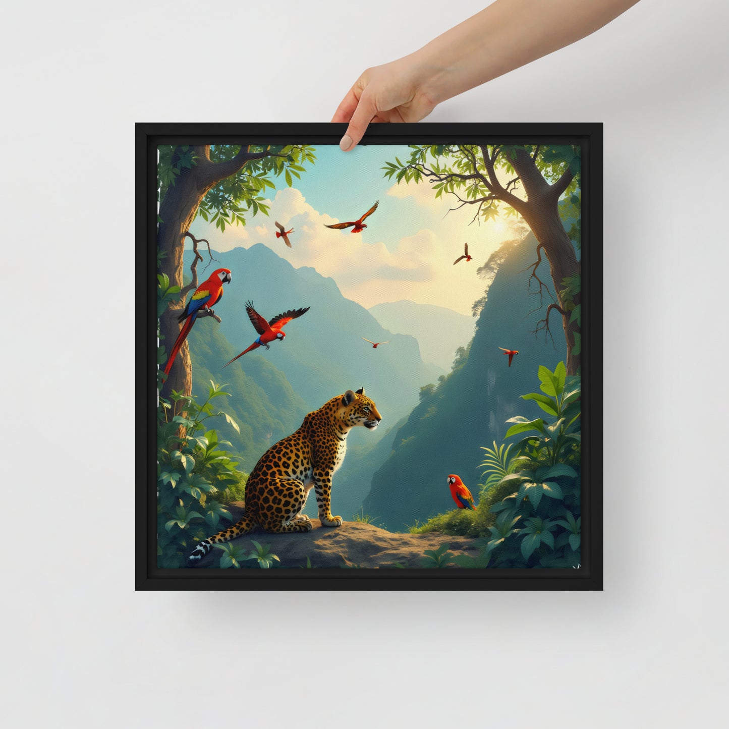 The beauty of nature Framed canvas