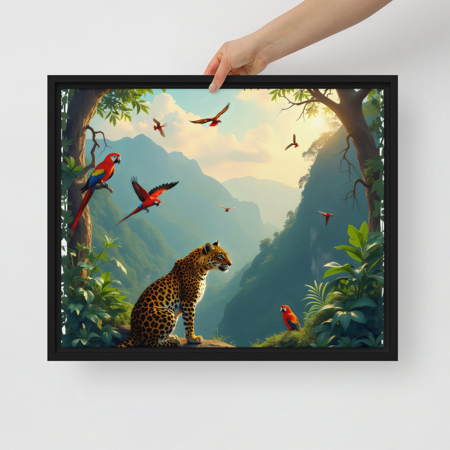 The beauty of nature Framed canvas