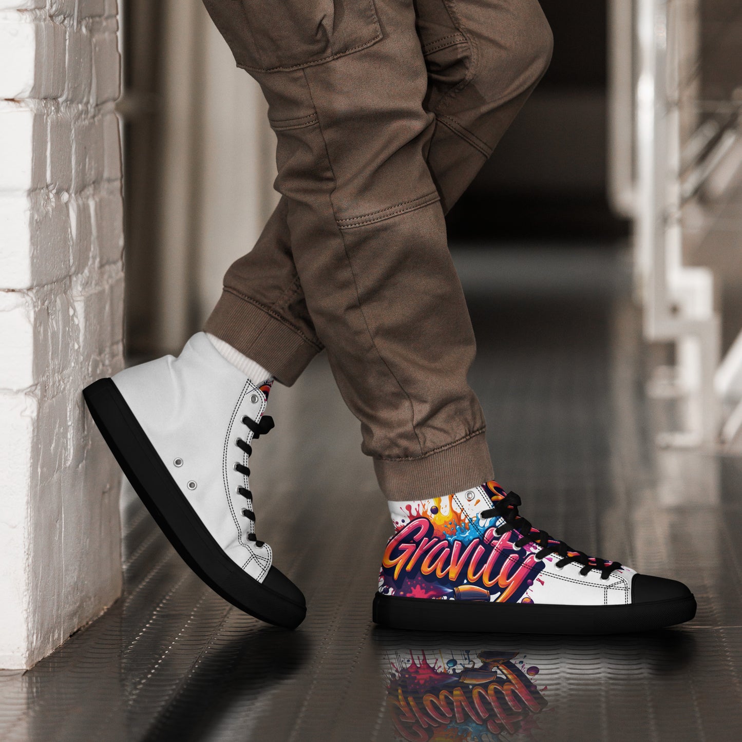 Men’s high top Gravity canvas shoes