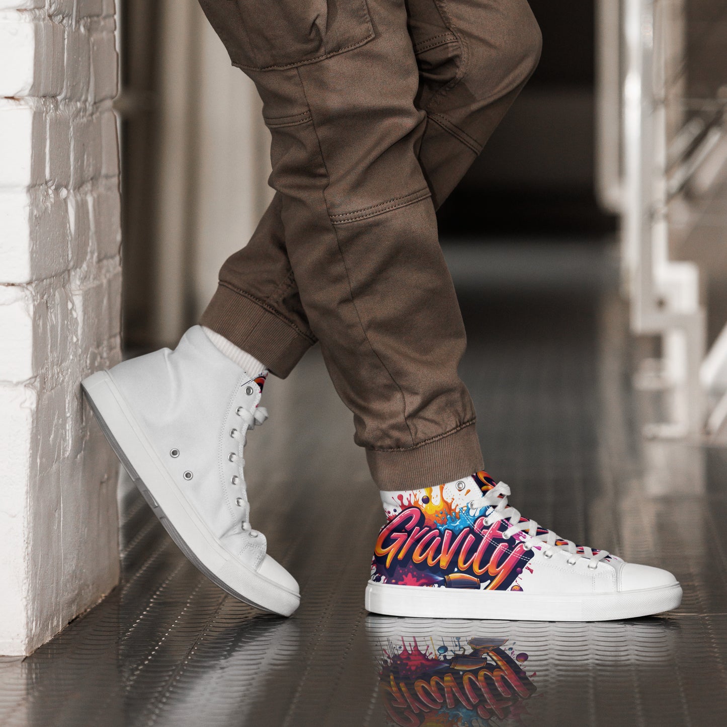Men’s high top Gravity canvas shoes