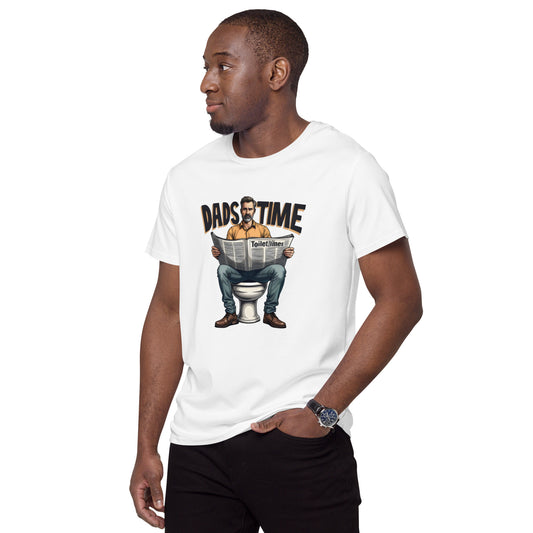 Men's sat on toilet dads time premium cotton t-shirt
