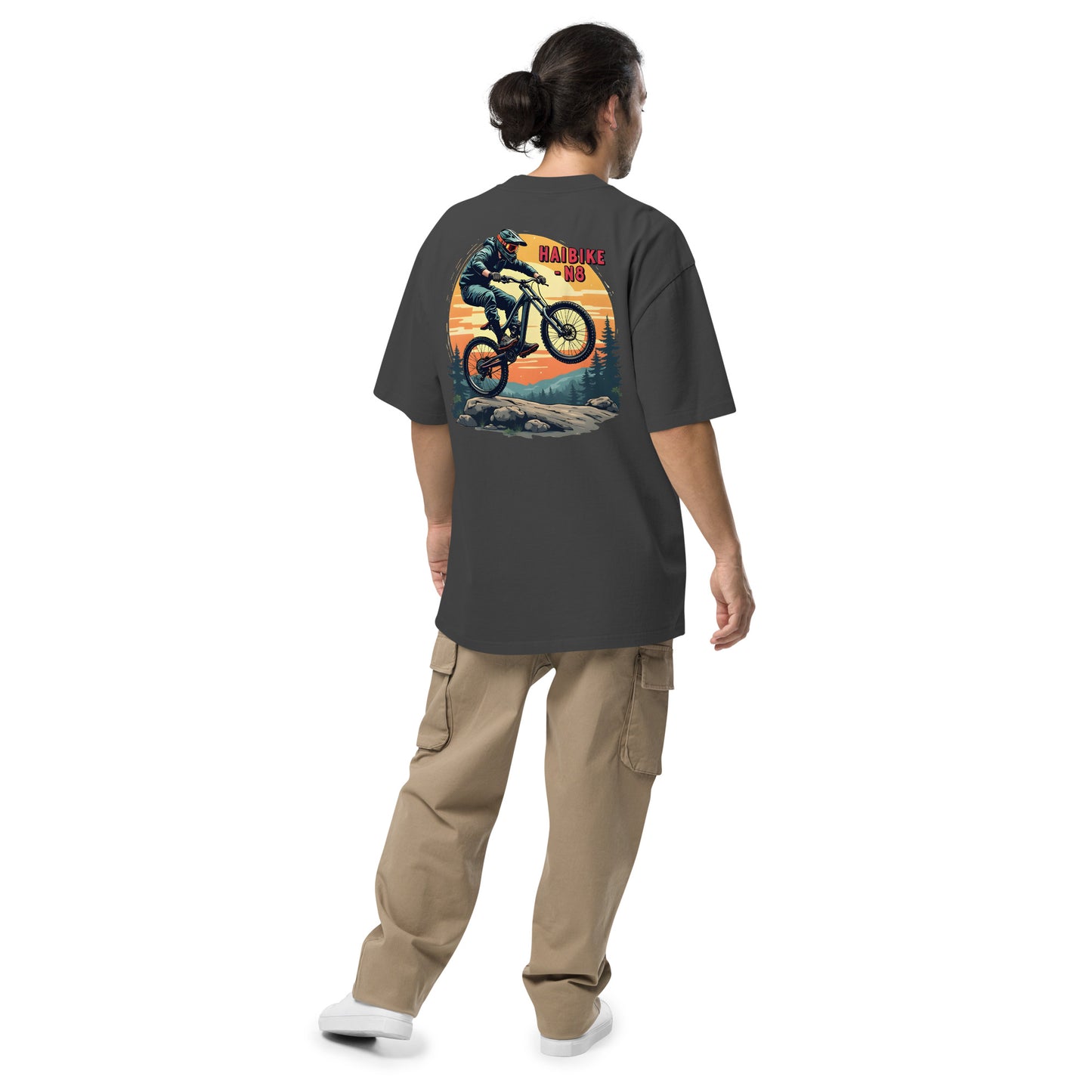 Oversized N8 Rider faded t-shirt