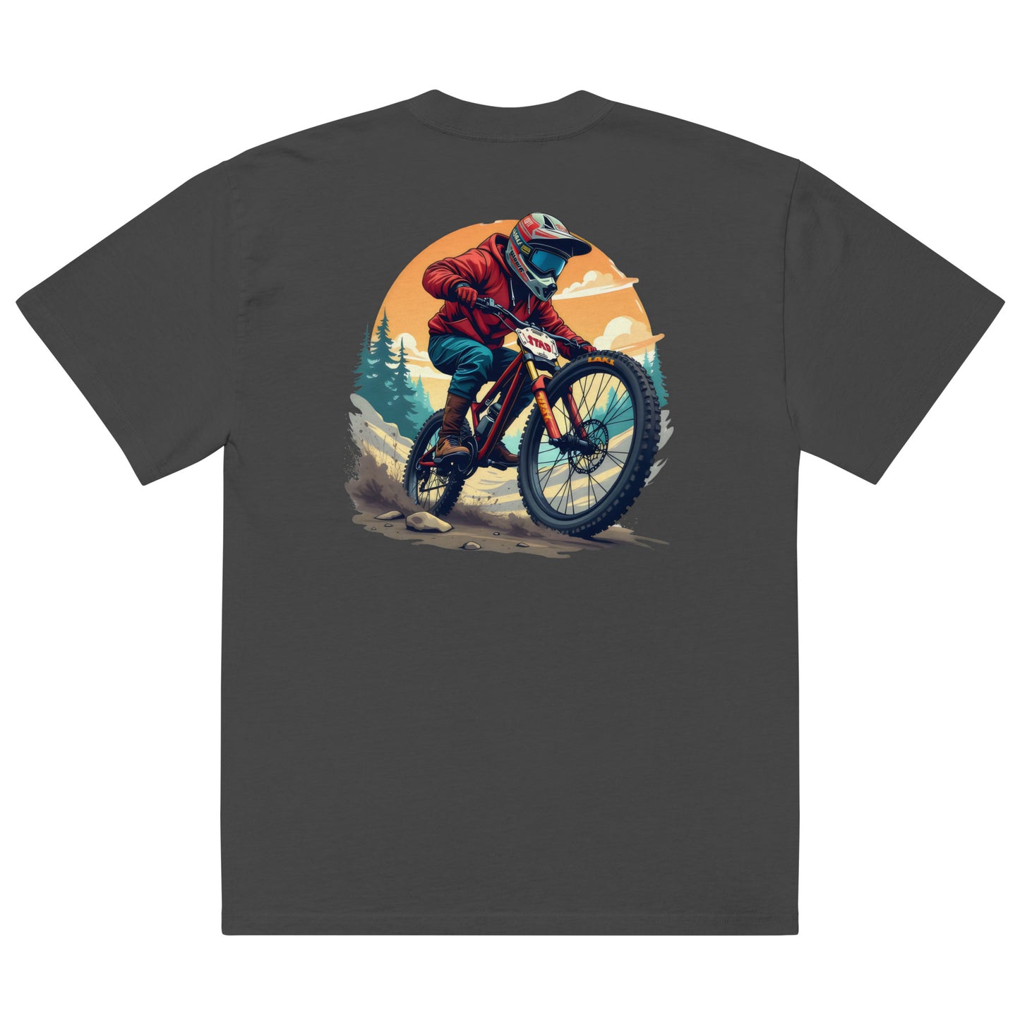 Simply shred and focus Oversized faded t-shirt