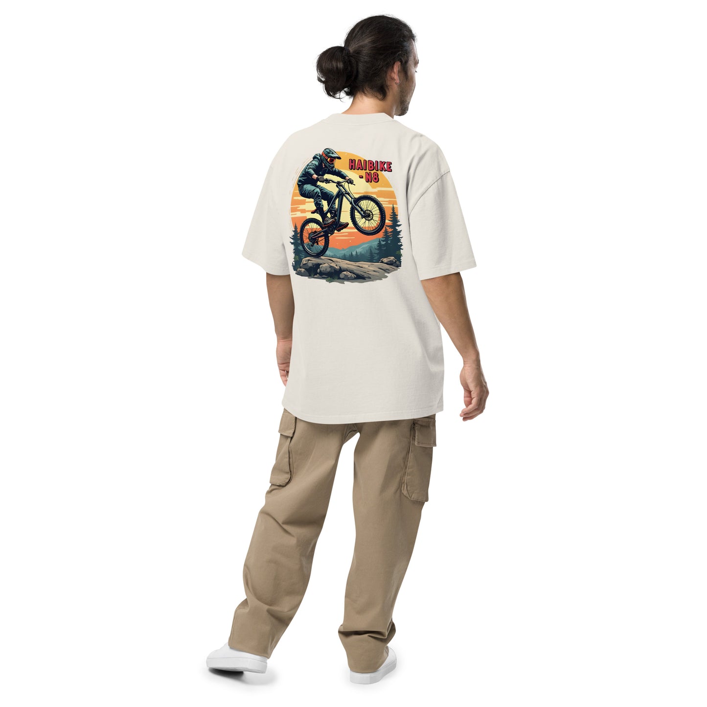 Oversized N8 Rider faded t-shirt