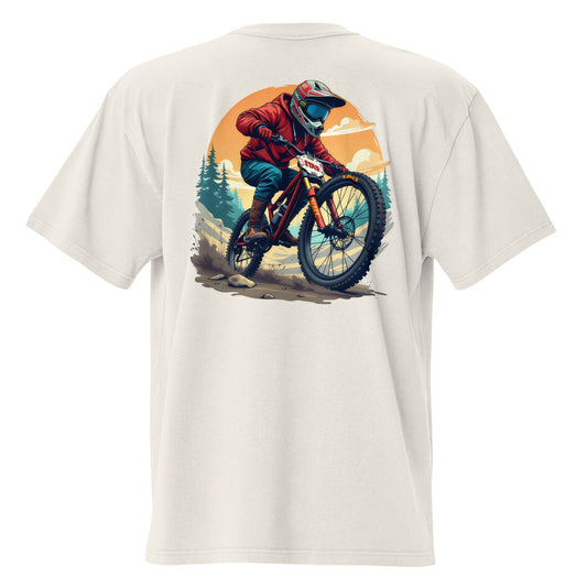 Simply shred and focus Oversized faded t-shirt