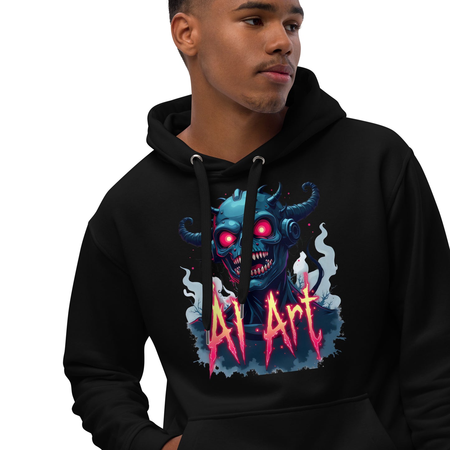 Premium Monster AI art eco hoodie