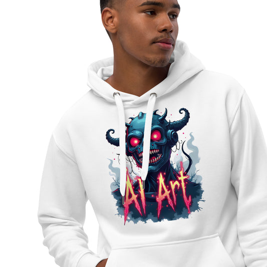 Premium Monster AI art eco hoodie