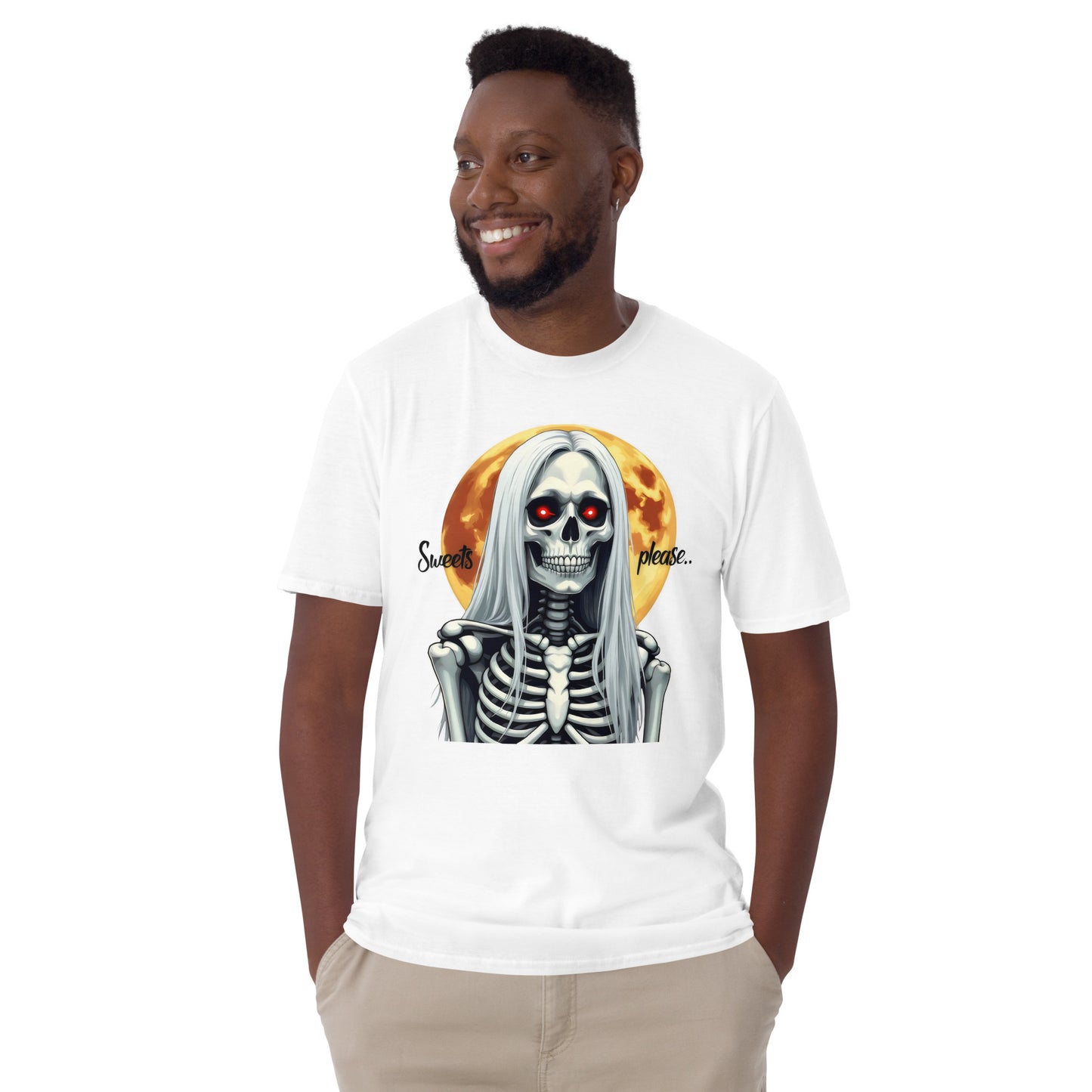 Short-Sleeve Sweets please Halloween Old Lady Unisex T-Shirt