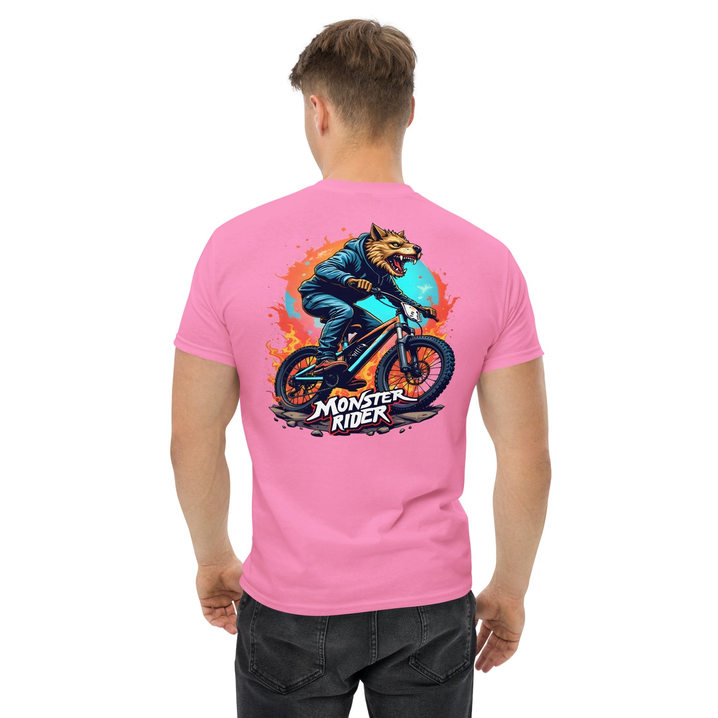 Unisex wolf monster rider classic tee