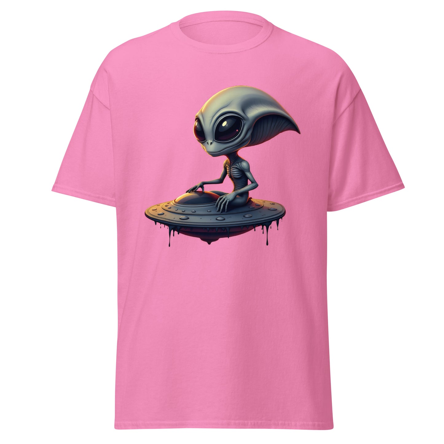 Unisex UFO alien armed eyes classic tee