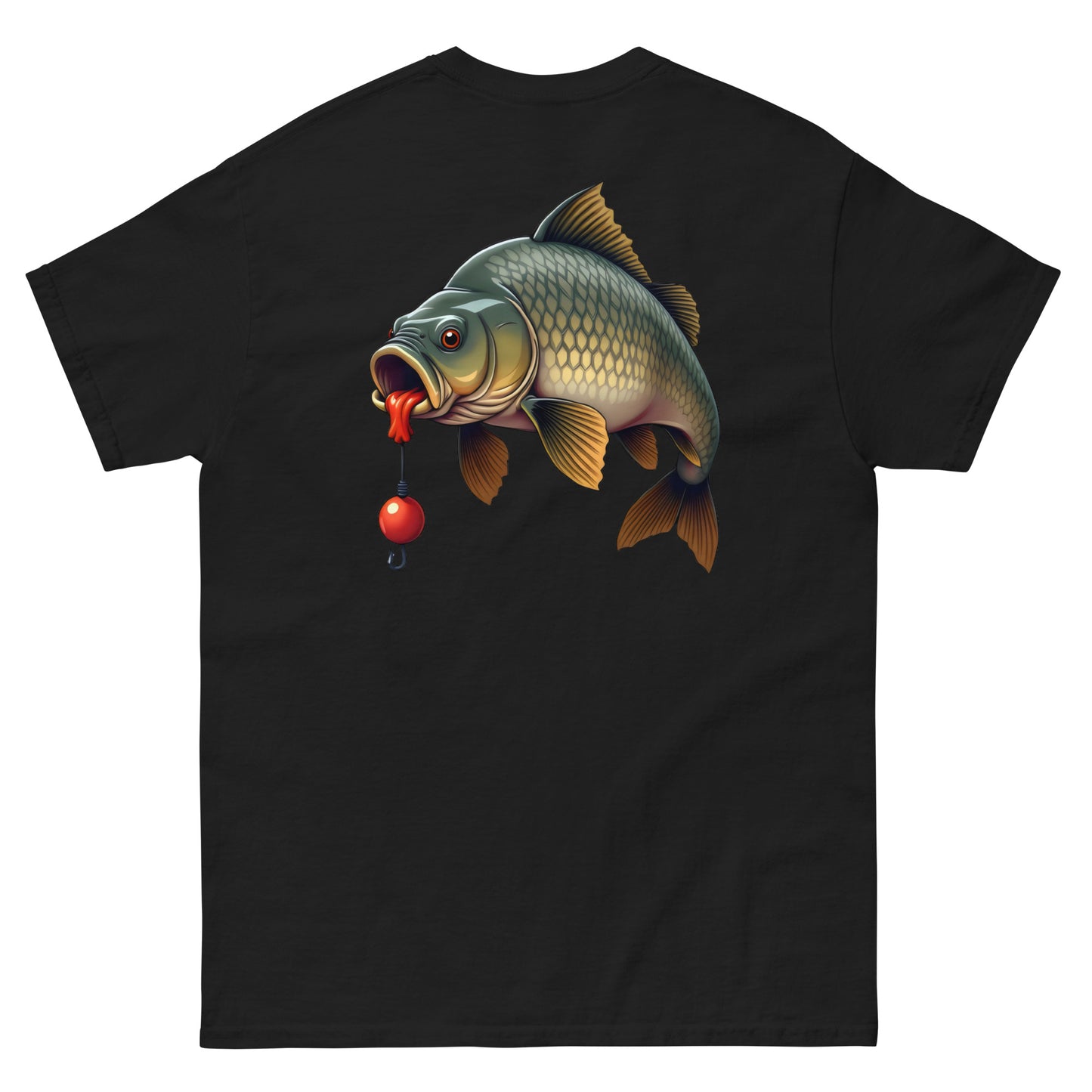 Unisex Front and back cartoon carp classic tee