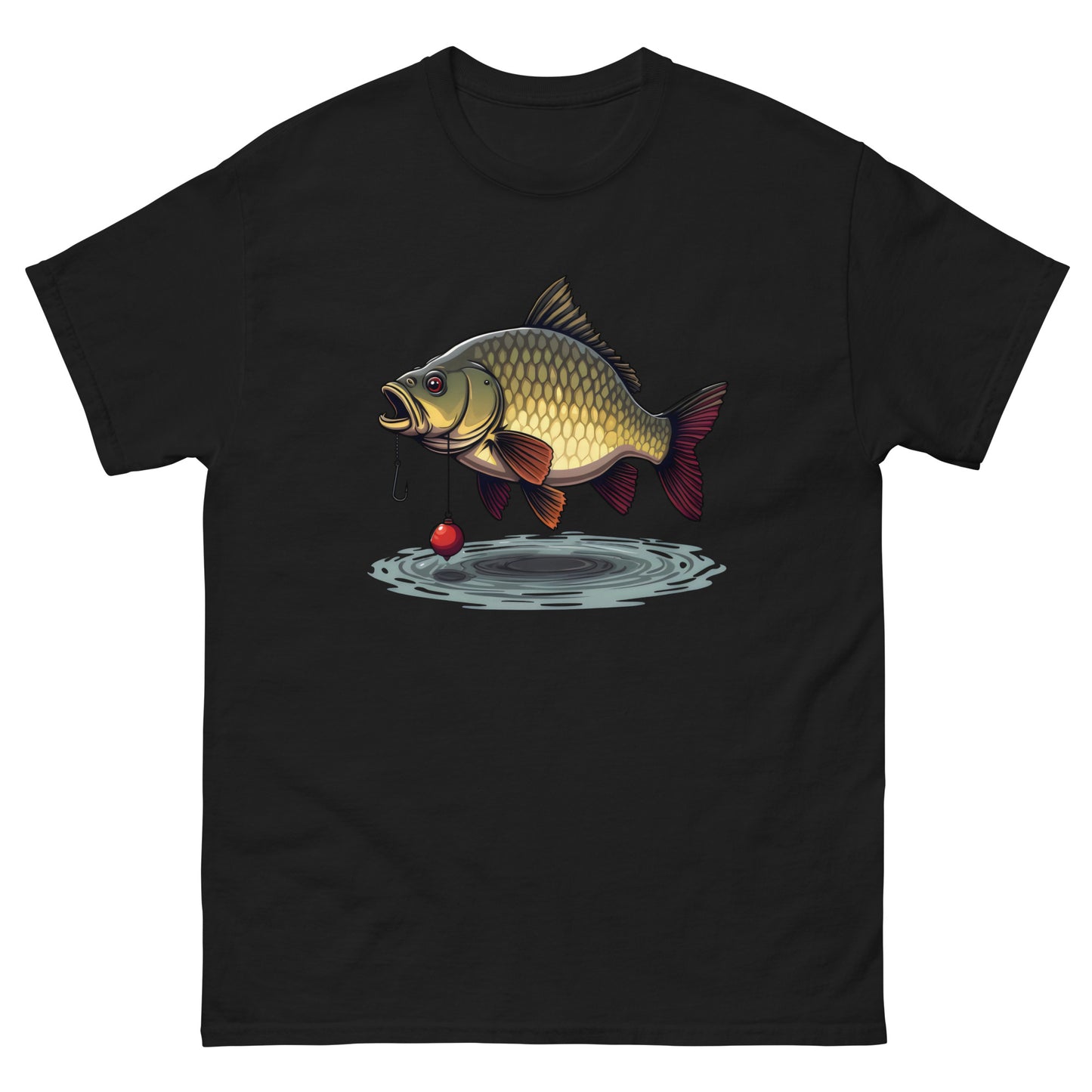 Unisex Front and back cartoon carp classic tee