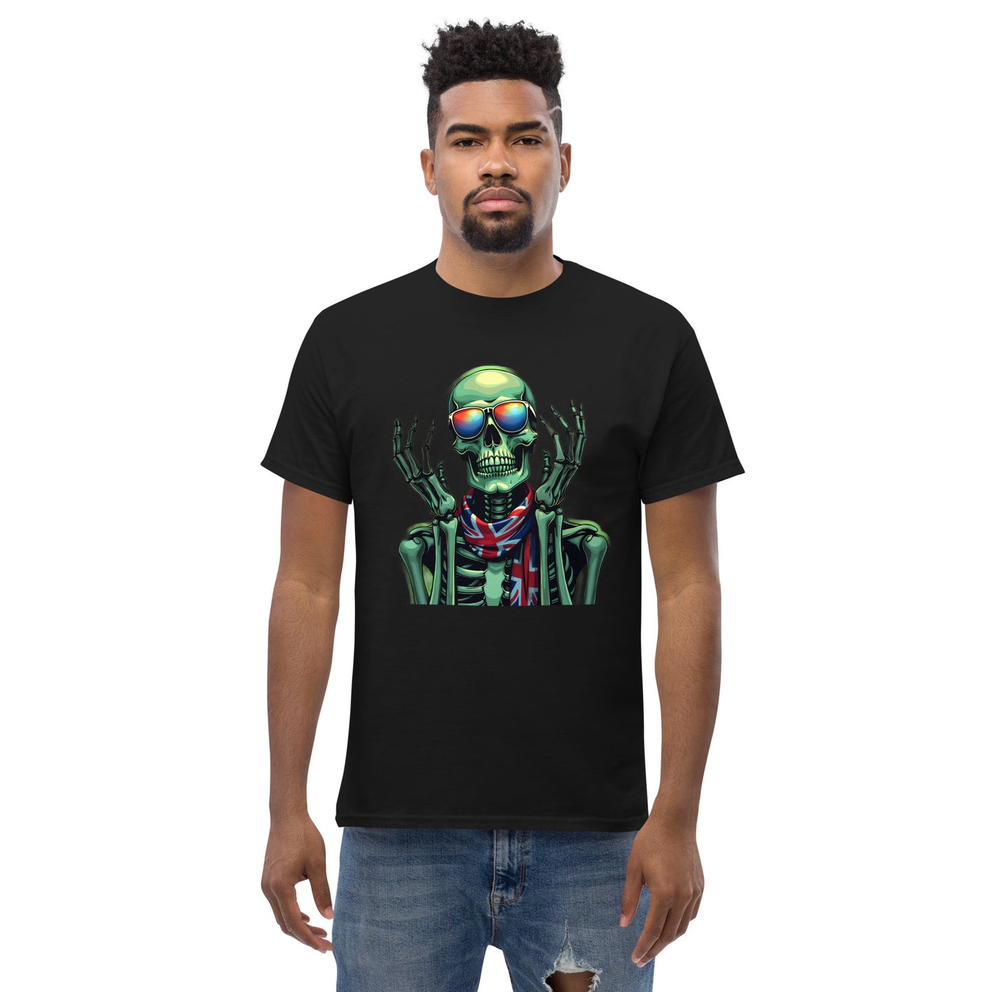 Men's UK luminous skeleton classic tee