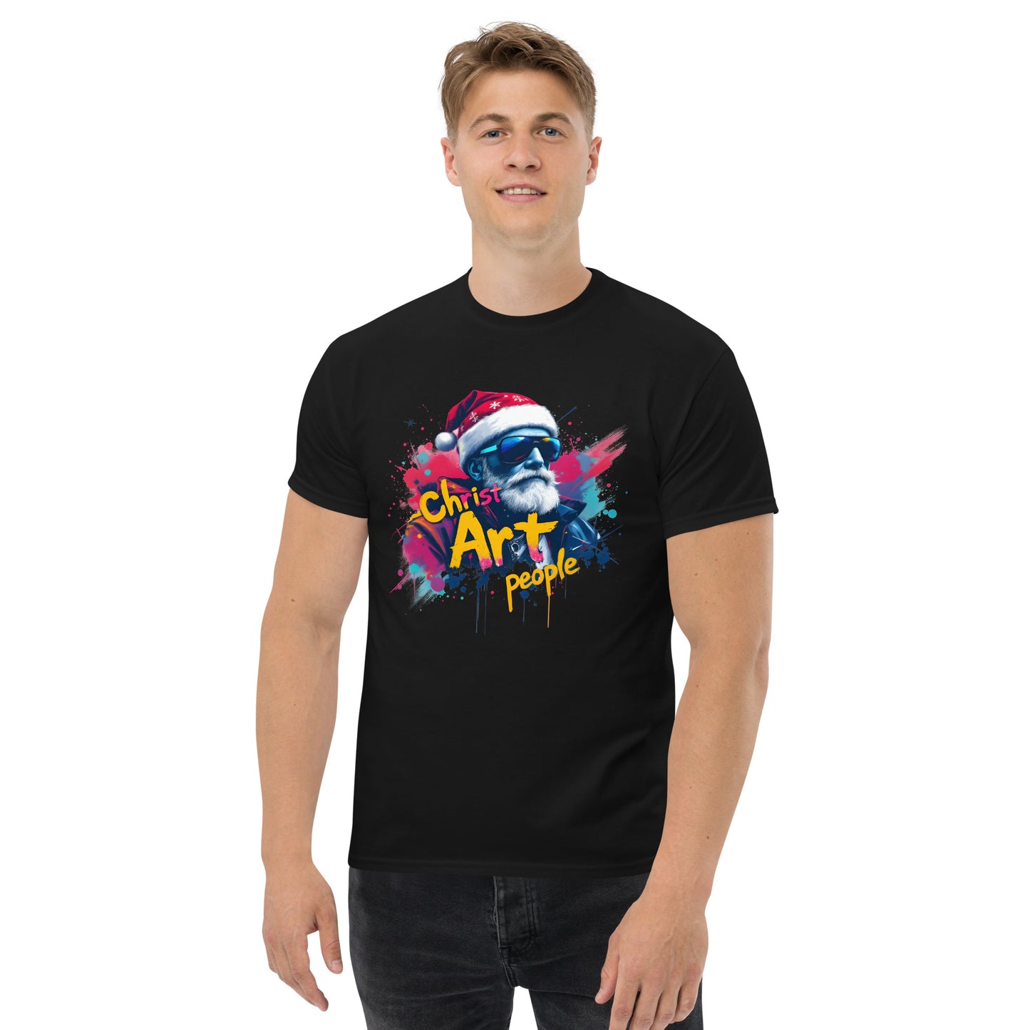 Unisex christ art people classic tee